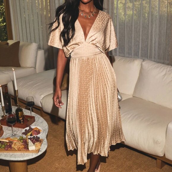 Womens gold dress - Picture 3 of 3